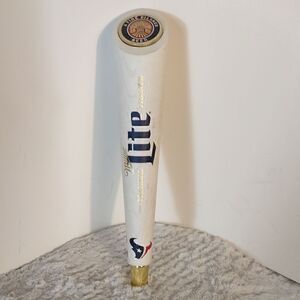 Houston Texans Miller Lite Wood Beer Tap